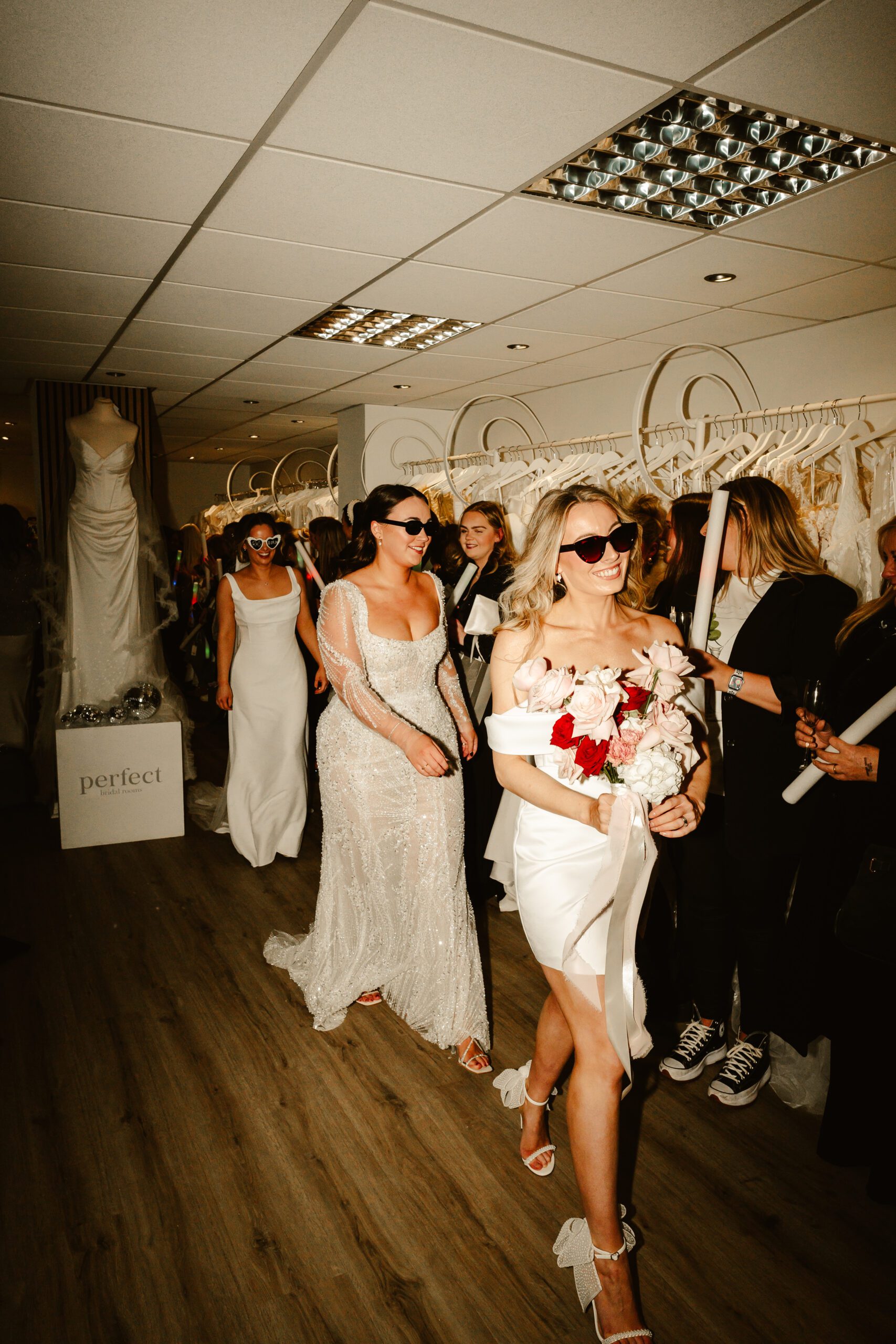 bride fashion show at perfect bridal rooms aberdeen